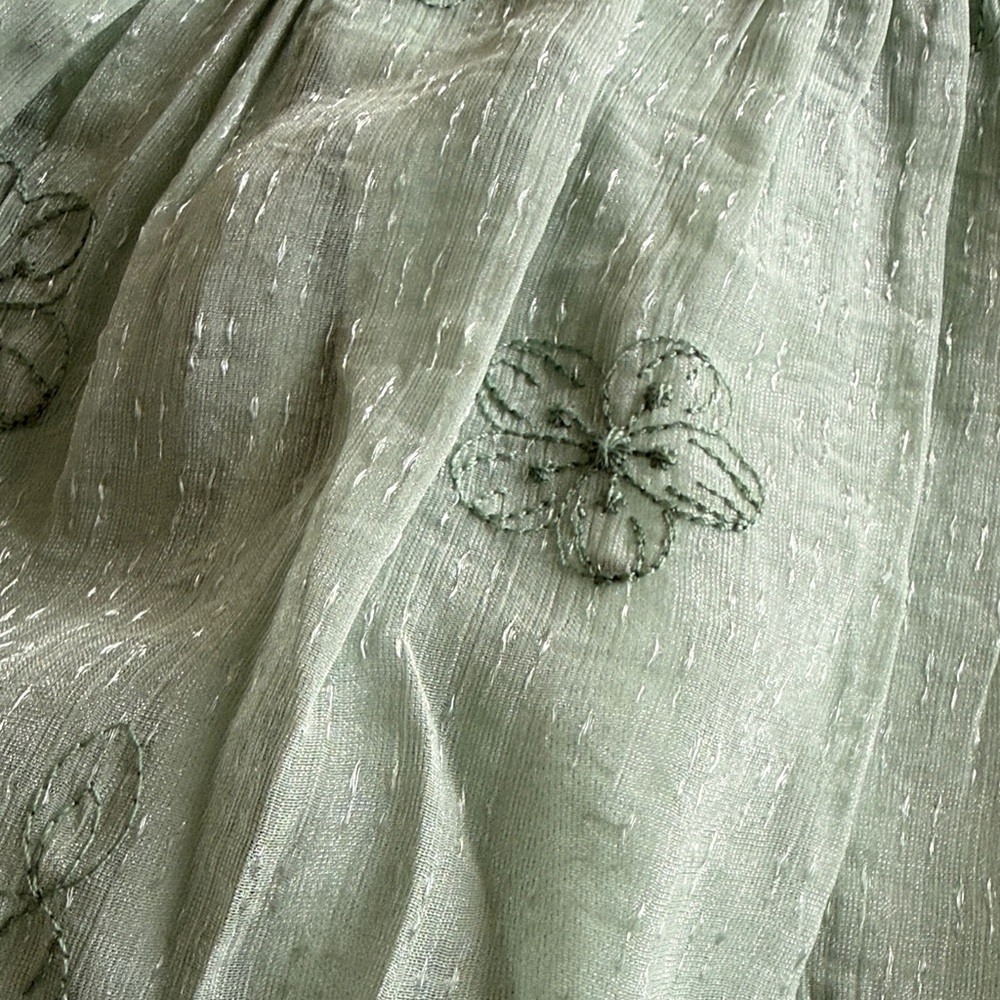 Listicle Mint Green Puff Sleeve Dress - Picture 9 of 14